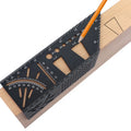 Diy Carpenter's Layout Ruler Gauge Accessories Square Size Measure 3D Mitre Angle Measuring Template Tool OEM for Woodworking