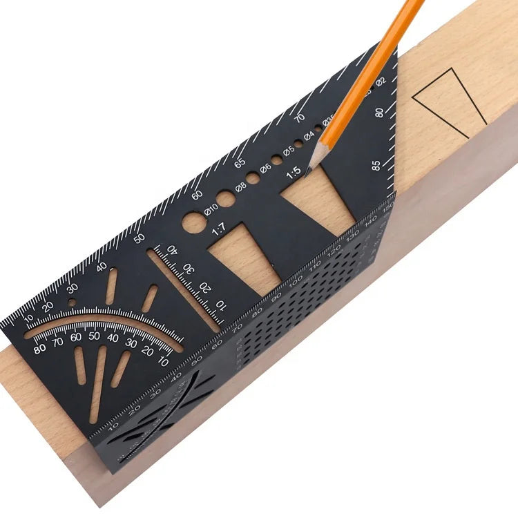 Diy Carpenter's Layout Ruler Gauge Accessories Square Size Measure 3D Mitre Angle Measuring Template Tool OEM for Woodworking