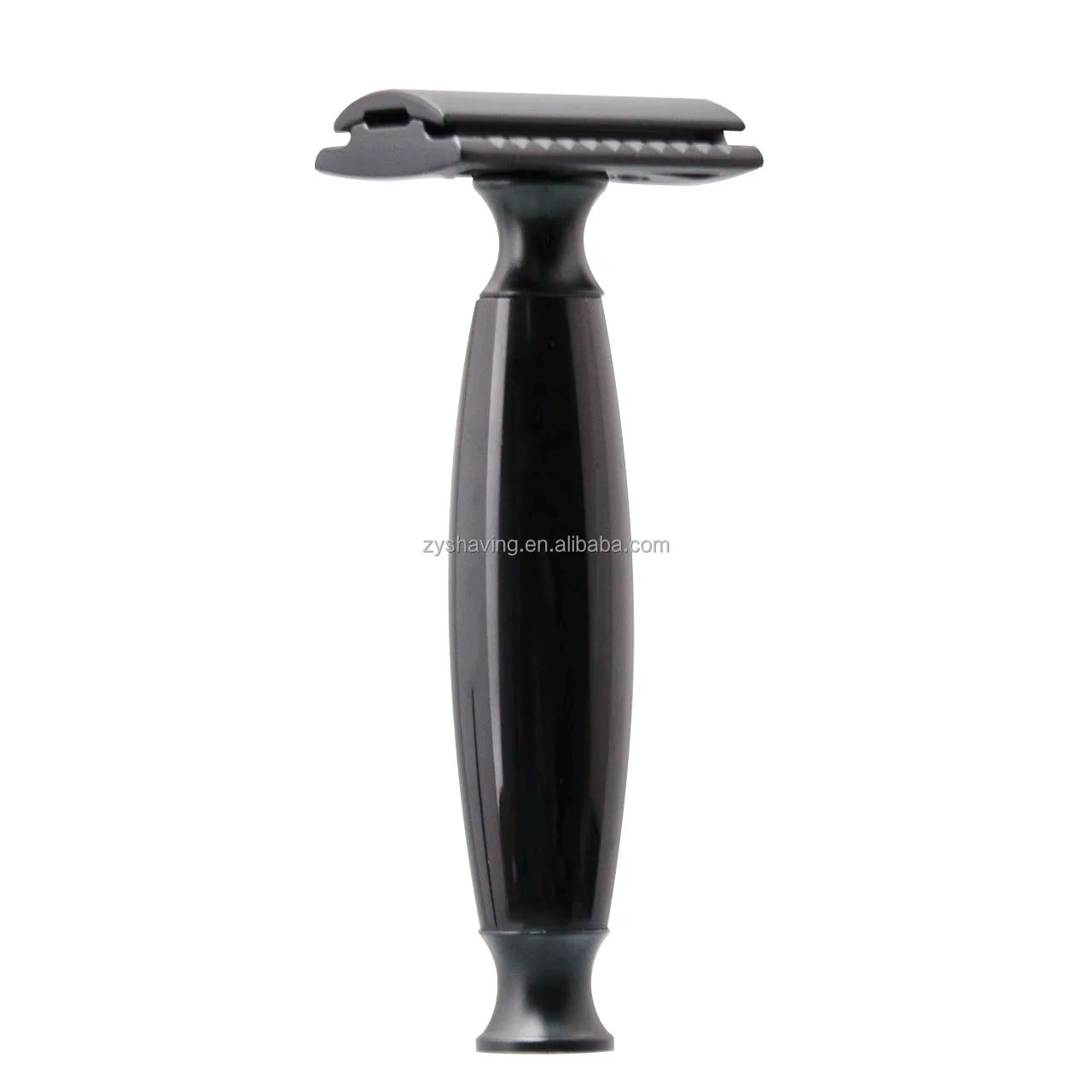 Black Safety Razor Double Edge Blade Zinc Alloy Head Resin Handle