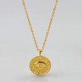 2025 New Arrival European and American Fashion Stainless Steel  Eye Pendant 18K Gold Plated Necklace for Women Waterproof