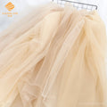 Polyester Tulle Mesh Net Illusion Tulle Net Fabric Light Yellow Mesh Tulle Fabric