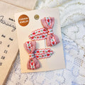 Floral Hand Embroidered Flowers for Girls Women Hair Bows Accessories
