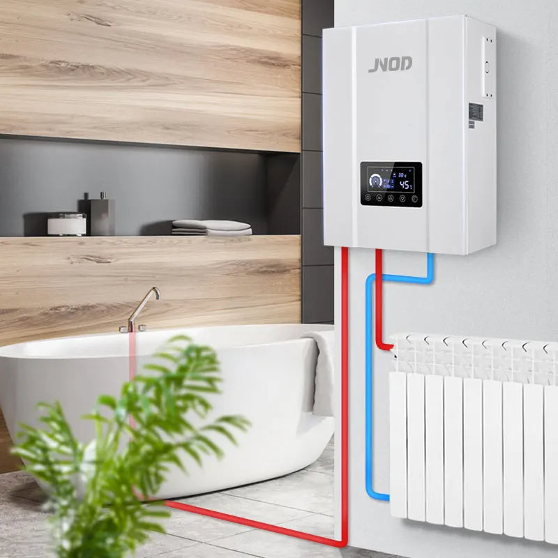 JNOD Thermostatic Electric Heater Boilers for Floor Water Heating System and Shower Wifi Combi Electric Boilers