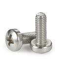 Factory Stainless Steel 304 Cross Recessed Pan Raised Cheese Head Phillips Machine Screws DIN7985