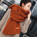 Knitted Spring Women Scarf Warm Wool Scarves Autumn and Winter Scarf Made for Couples Unisex Popular Solid Soft