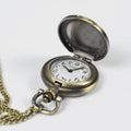 Wholesale Stylish New Design Pocket Necklace Watch Chain Sublimation Metal Pocket Watch Necklace