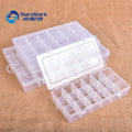 18/24/36 Slots Transparent Removable Plastic Fishing Lure Box Fishing Tackle Accessories Parts Storage Box