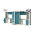 Modern Designed Double Bunk Bed High Quality MDF Panel Frame for School Bedroom for Boys and Adults in Dormitory
