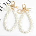 Cute Shell Pendant Lightweight Durable Zinc Alloy Pearl Key Chain for Women Fashionable Promotion Gift with Earphone Case Ring