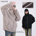 Fall Custom Logo 350G Fleece Men's Coat Blank Streetwear Oversized Unisex Premium Zipper Unisex Ninja Face Mask Zip Ups Hoodies