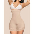 Plus Size Slimming Butt Lifter Latex Bodysuit Shapewear Fajas Liposculpture Invisible Girdle High-back Short - Light Line