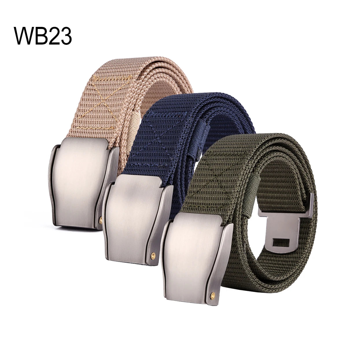 2025 Wholesale Men's Nylon Fabric Belt Zinc Electroplating Metal Buckle Outdoor TacticaSport Belt Hunting Hiking Blet