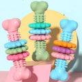 Hot Sale Durable TPR Molar Bone Shape Dog Chew Toy Eco-Friendly Indestructible for Aggressive Chewers