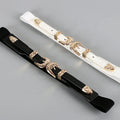 Women's Vintage Style Accessory Belt with Fashionable Alloy Carved Buckle Head Elastic Waistband