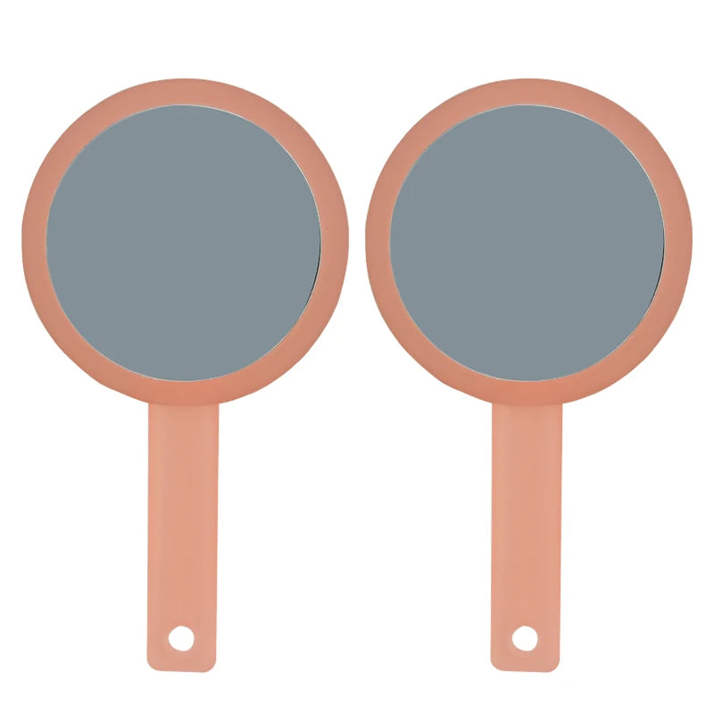 Eco-friendly Retro Handheld Tortoiseshell Round Dual Sided Double Sided Travel Portable Pocket Mirror Small Daily Makeup Mirror