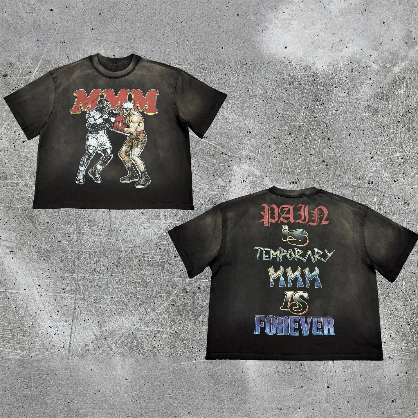 Streetwear Hip Hop Clothing Men Stone Washed Tshirt Custom Distressed Acid Wash T-shirt Oversized Vintage Tee t Shirt for Men