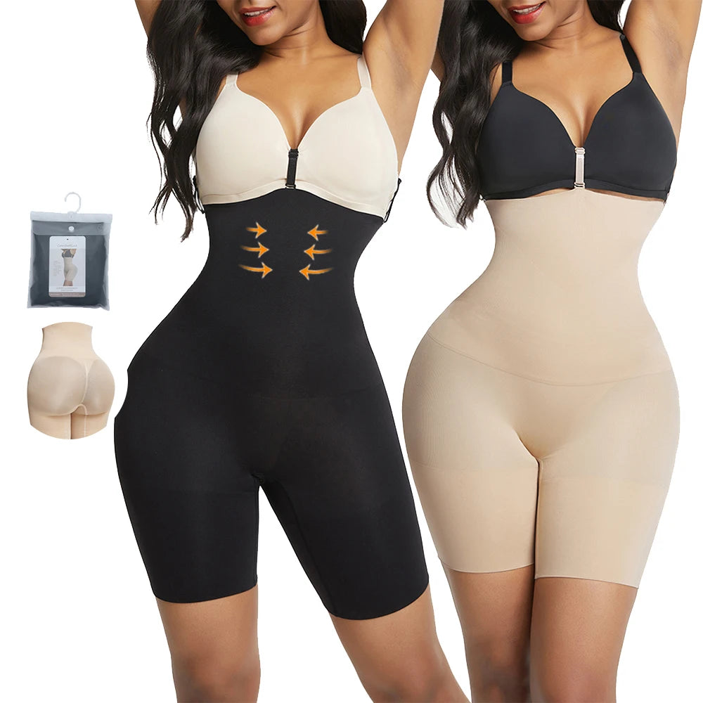 Hexin Women's High Waist Shapewear Shorts Bodysuit Verified Pro WAISTDEAR Wholesale Body Shaper Waist Trainer with Butt Lifter