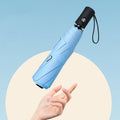21-Inch Luxury Fully-Automatic Folding Umbrella Waterproof Polyester Top Sale Fashion Custom Logo Travel Umbrella for Adults