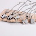 G3810 Stainless Steel Inspired Big Book Pendant Necklaces Locket Blank Engraving Open Close Heart Personalized Book Necklace