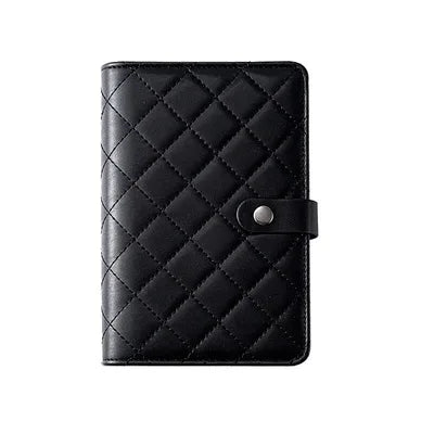Wholesale A6 Binder Lozenge PU Leather 6 Ring Binder with Inner Pages Office Supplies Buckle Planner Agenda Cover School Supply