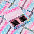 Private Label Luxury Dark Fluffy Lashes Extension Mega Volume Silk Classic Eyelash Extension Trays