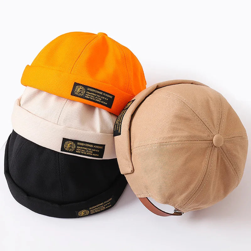 Designer Custom Stylish Casual Private Label Logo High Quality Brimless Cap Wholelasle