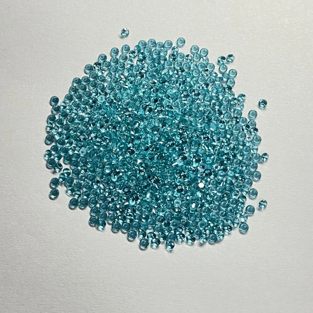 Loose Gemstones High Temperature Tesistance 0.9mm to 3mm Synthetic Nano Paraiba Stone