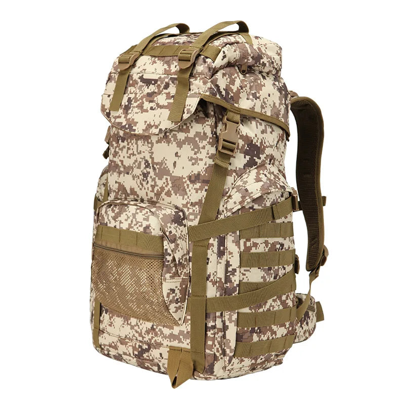 Large 60L Tactical Molle Backpack Assault Pack Outdoor Waterproof Climbing Rucksack Camping Hiking Mochila