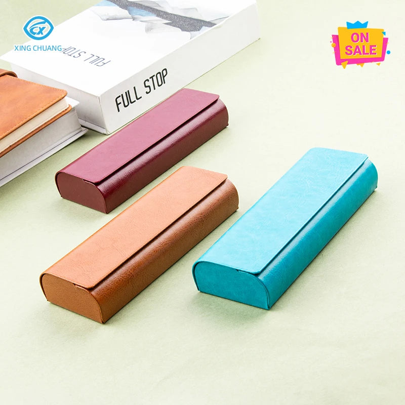 Custom Logo Good Price Myopia Eyewear Case Handmade Glasses Case Premium PU Sunglasses Storage Box