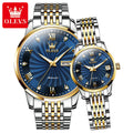 OLEVS 6630 Couple Luxury High End Classic Business Watch for Lovers Automatic Mechanical Watch Wrist Watch