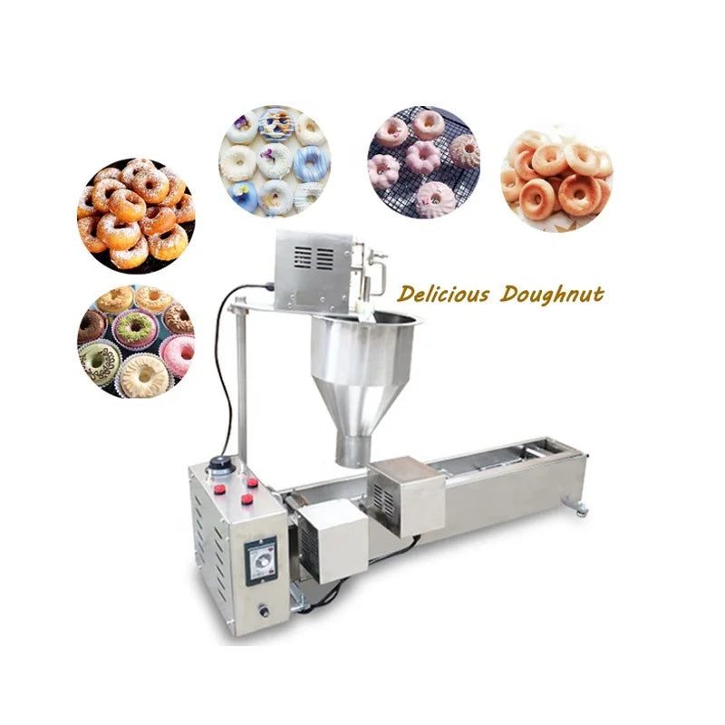 Commercial Single Raw Doughnut Machine Tabletop Fried Donut Maker Automatic 1400PCS/H Donuts Frying Making Machine