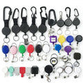 Wholesale Custom Various Shapes Badge Reel Eco-friendly Durable Plastic Retractable Pull Yoyo Personalized ID Card Clip Holder