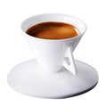 70ML Nodic INS Luxury Bone China ESPRESSO SHOT Cup White Ceramic Pyramid Coffee Mug and Saucer Sets Demitasse Afternoon Teacup