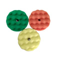 Automotive Polishing Disc Sponge 6-inch Wavy Yellow Mirror Reduction Polishing Ball for Electric Polishing Machine