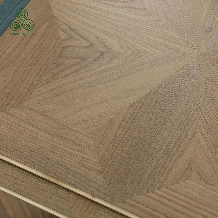 MUMU Indonesia Durable Unique Design Engineered Cheap Natural Walnut Hard Wood Parquet Floor for Living Room