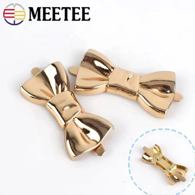 Meetee BF269 42*22mm Bag Hardware Accessories DIY Handmade Decorative Bag Buckle Zinc Alloy Garment Hat Decor Clip Buckle