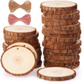 Natural Wood Slices Cood Kit Unfinished Predrilled with Hole Wooden Circles Tree Slices for Arts and Crafts Christmas Ornaments