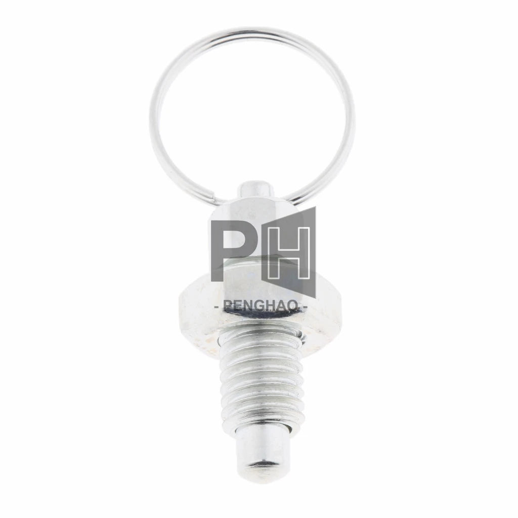 M6 M8 M10 M12 Lock Ring Pin Steel Hand Retractable Spring Plunger Rest Position Indexing Plunger Pin