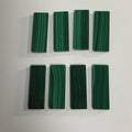 HQ Gems Loose Gemstone Double Flat Malachite Original Malachite Stone Rectangle Shape Sheet