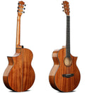 Deviser L-625 All Mahogany 40 Inch Acoustic Guitar Scientific Wood Fingerboard Guangdong Made Beginners Popular Customizable OEM
