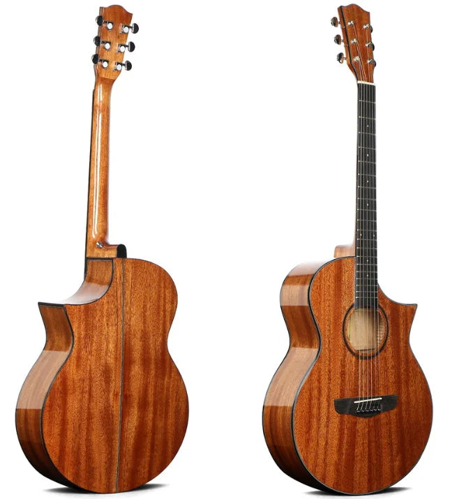 Deviser L-625 All Mahogany 40 Inch Acoustic Guitar Scientific Wood Fingerboard Guangdong Made Beginners Popular Customizable OEM