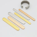 8x52mm DIY Custom High Polished Mirrorable Laserable Engravable Stainless Steel Jewelry Blank Bar for Finger Ring