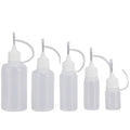 In Stock 10ml 15ml 30ml PE Empty Soft Plastic Dropper Bottles With Metal Needle Colorful Cap