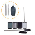 Factory Wholesale Cleaning Brush Stainless Steel  Toilet Brushes for Bathroom Easy Dry and Save Space with Slimline Holder Set