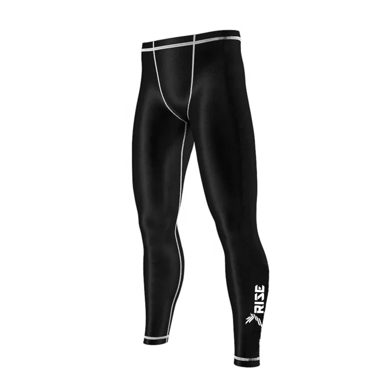 Men's Grappling Spats Fast-Drying Sweat Control 4-Way Stretch Base Layer Poly-Spandex Blend for Fighters Athletes