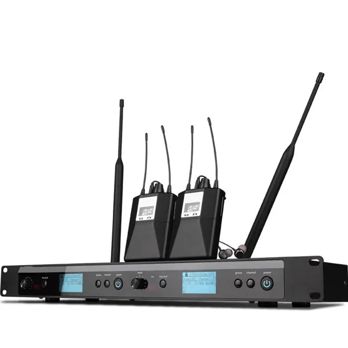 566-590MHz PSM600 Dual Channel Professional Performance Stage Wireless in Ear Monitor System Stereo in Ear Monitors