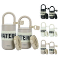 Morden Luxury 300ML/400ML Travel Double Wall Coffee Cups Vacuum Flask Metal Tumbler Insulated Thermal Mugs With Strap