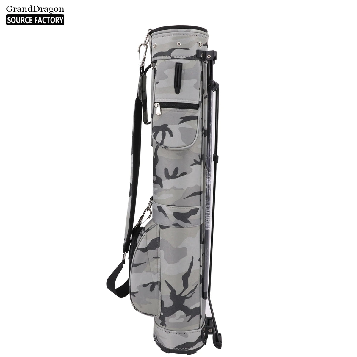 Granddragon Wholesale Waterproof Custom PU Golf Stand Bag with Hat for Men-Outdoor Use