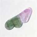 Diy Bulk Fluorite guasha tool good for health wing shape guastone jade