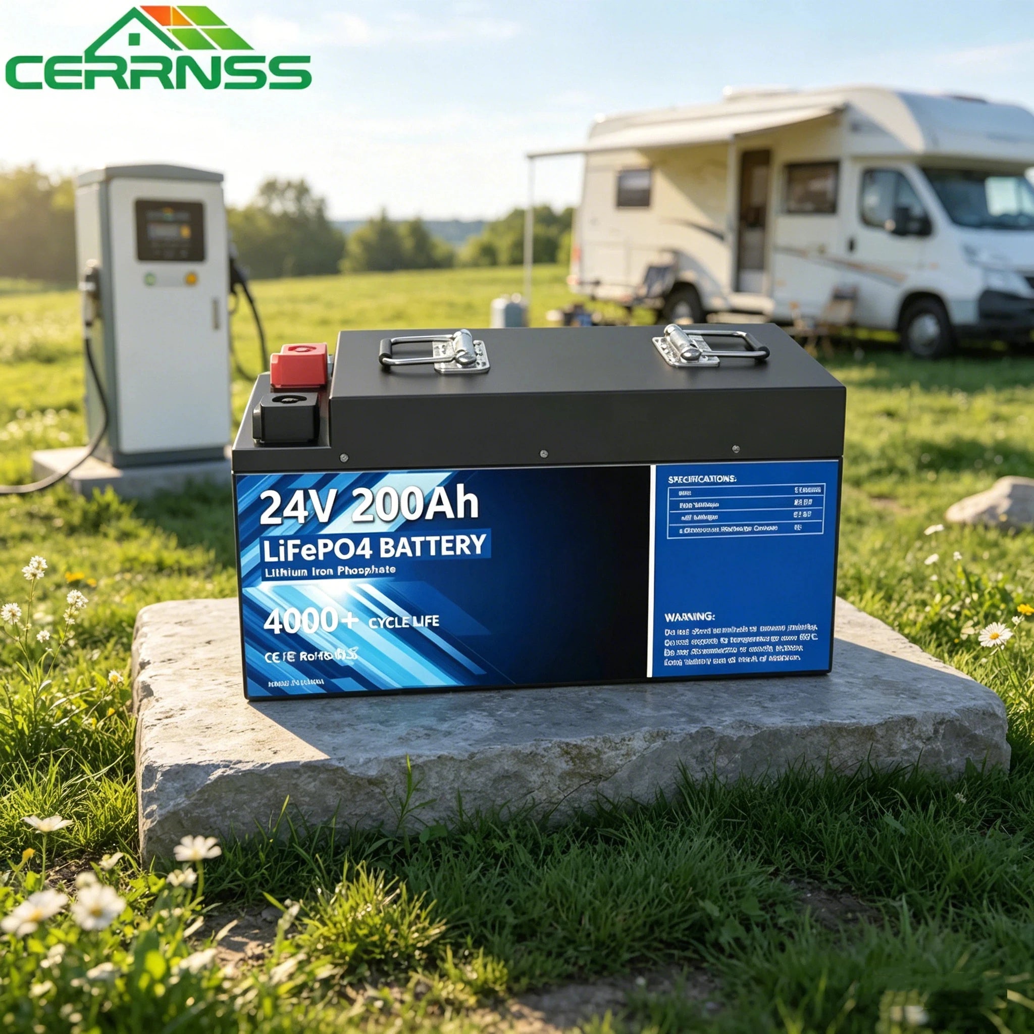 RV Golf Cart 6000 Deep Cycle 24V 50ah 60ah 100ah 200ah Home Lifepo4 Pack Lithium Ion Solar Energy Storage System Battery
